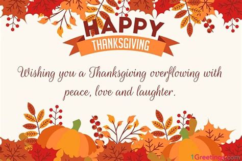 Send Free Thanksgiving Wishes Cards To Loved Ones On Events And Holidays