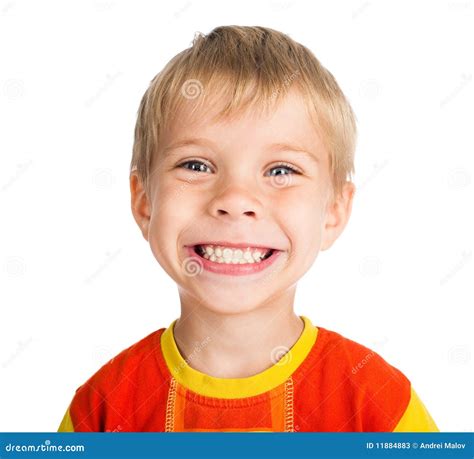 Smiling Boy On White Background Stock Photos Image 11884883