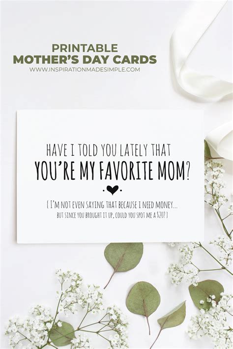 Funny Printable Mothers Day Cards Inspiration Made Simple