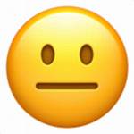 Emoji Meh Neutral Face Straight Mouth Apple