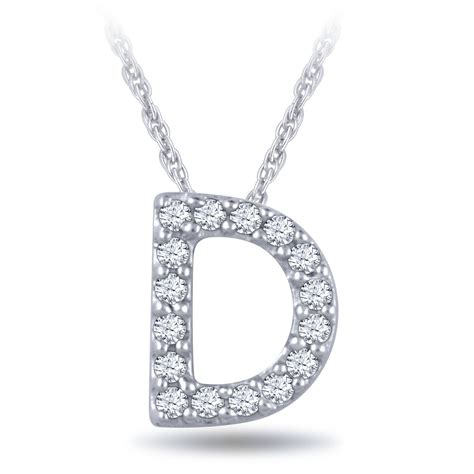 Diamond Initial Pendant 14k Letter D Ben Bridge Jeweler