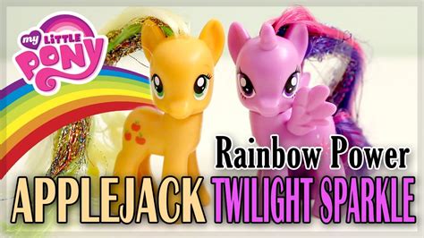 My Little Pony Mlp Rainbow Power Applejack And Princess Twilight