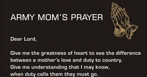 Army Moms Prayer For My Solider My Son Pinterest Army Mom