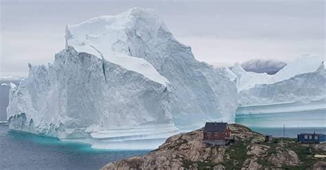 A Giant Iceberg Parked Offshore Its Stunning But Villagers Hit The