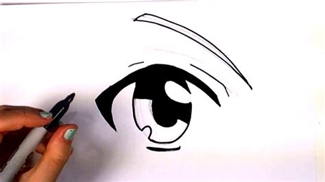 Anime Eyes Step By Step Sketch
