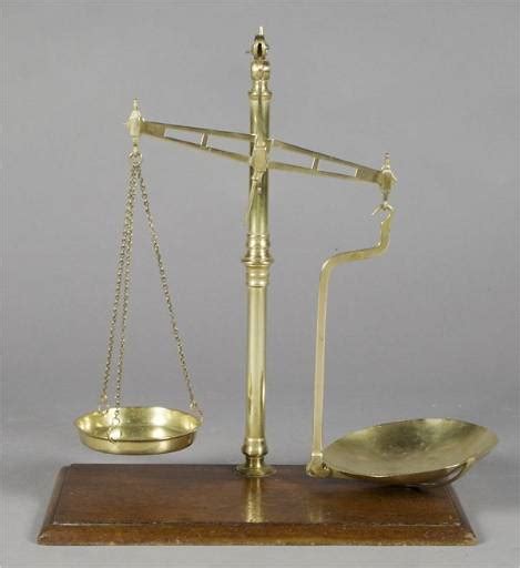 An English Brass Balance Scale Height 23 Inches