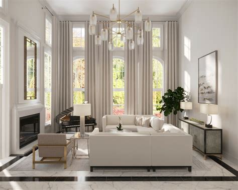 Before And After Luxury All White Living Room Decor Magazine