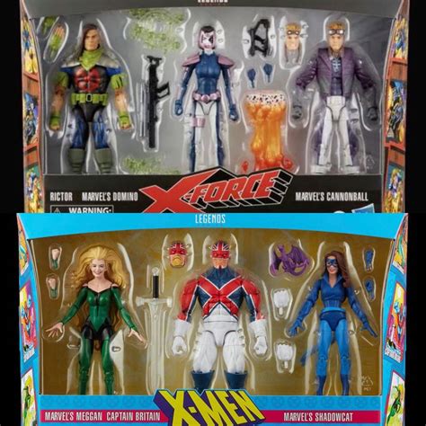 Po Hasbro Marvel Legends X Force And Excalibur 3 Pack Hobbies And Toys
