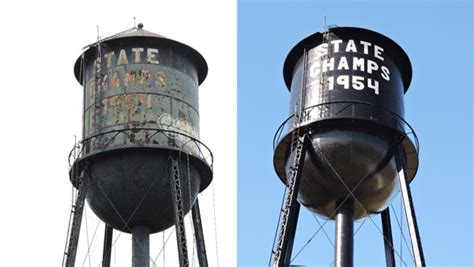 A Fresh Look For The Milan State Champs Water Tower Eagle Country 993