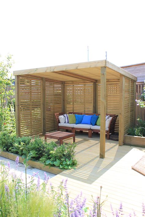 A Contemporary Garden Shelter From Jacksons Fencing A Timber Structure
