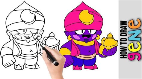 Spike 1v1 vs every brawler | the tank stopper rules! How To Draw Gene From Brawl Stars ★ Cute Easy Drawings ...