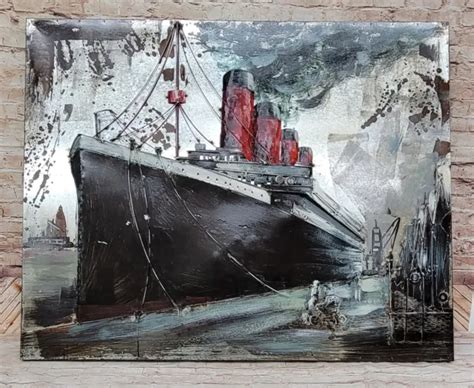 The Maiden Voyage Titanic Three Dimensional Painting Classic Artwork
