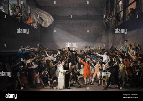 The Tennis Court Oath 20th June 1789 Oil On Canvas Stock Photo Alamy