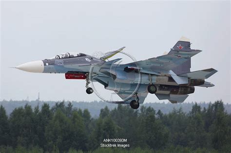Sukhoi Su 30sm Jet Fighter Of The Russian Navy Landing Stocktrek Images
