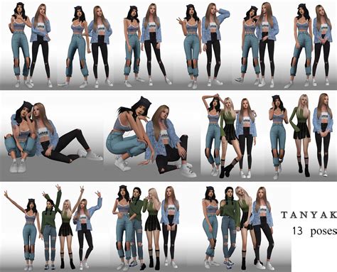 tanyaslookbook “ posepack “only girls” more information 13 poses used in the game needed