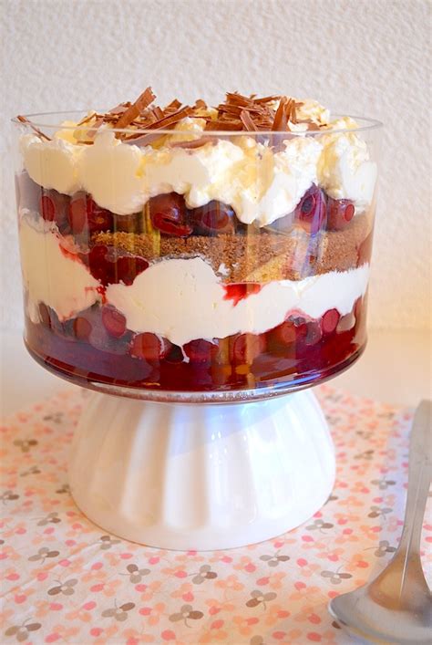 Chocolade Trifle met kersen