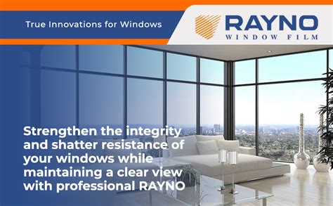 Rayno Window Security Film Shatterproof Safety Window