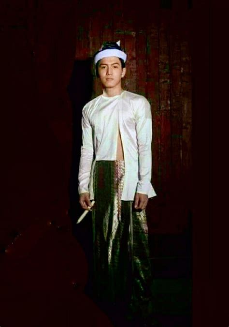 Myanmar Men Ancient Dress Myanmar Traditional Dress Myanmar Clothes