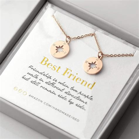 Jewelry Friendship Necklace Personalized Necklace Bff Necklace Two Best