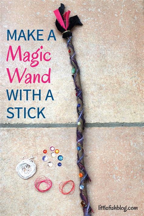 Make A Magic Wand With A Stick Little Fish Creative Play Crafts Wands