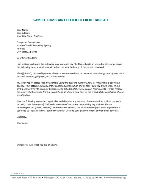 Letter Of Complaint Layout
