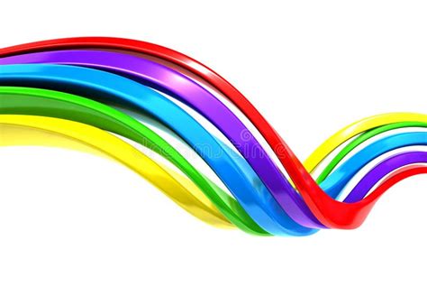 Colorful Abstract Curve Stripe Background Stock Illustration