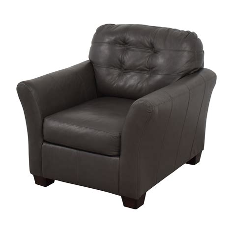 Beachcroft arm chair, set of 2. 53% OFF - Ashley Furniture Ashley Furniture Gray Leather ...