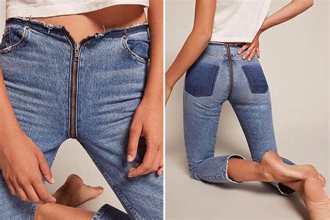 Bizarre Reformation Jeans With A Zip Which Goes All The Way Up Your Bum