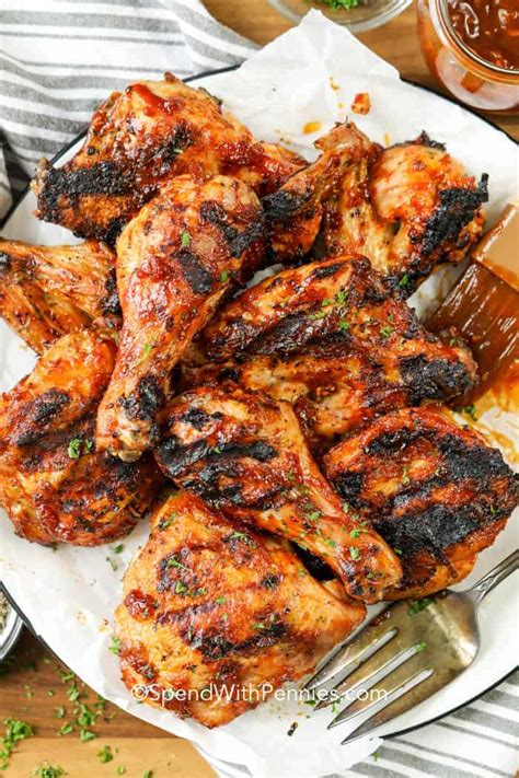 Bbq chicken wings are ubiquitous at summertime parties, and for good reason — they can be eaten with one hand (cold drink in the other) and are grilled bbq chicken wings. Grilled BBQ Chicken - Spend With Pennies