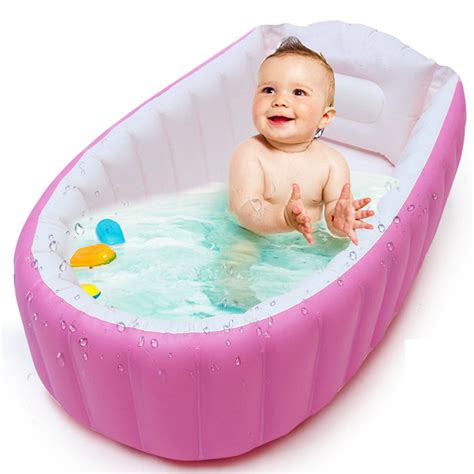 38 Inch Inflatable Non Slip Baby Bathtub Infant Baby Swimming Pool