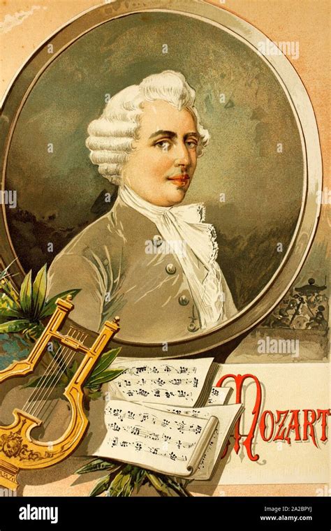 Wolfgang Amadeus Mozart Musician And Composer 1756 1791 Antique