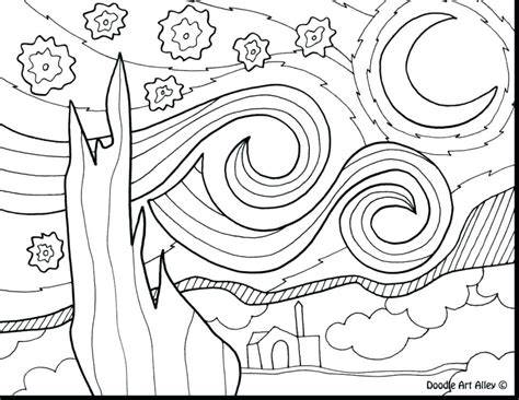Starry night color by number Night Sky Coloring Page at GetColorings.com | Free ...