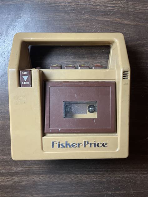 Vintage 1980s Fisher Price Cassette Tape Player Recorder Model 826 For