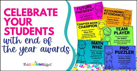 Celebrate Your Students With End Of The Year Awards