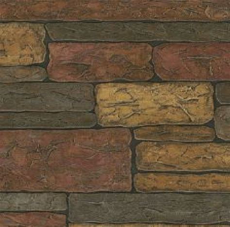 Brewster Rustic Easy Texture Brick Pebble Stone Effect Luxury 10m