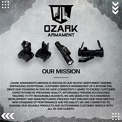 Ozark Armament Picatinny Flashlight Rifle Light Rail Mounted