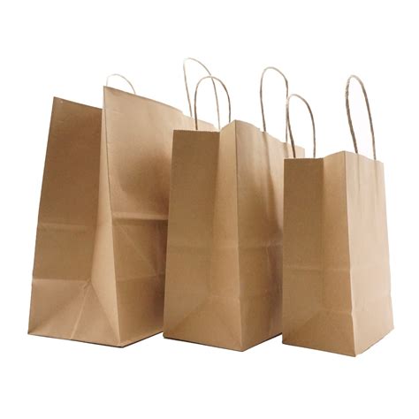 Brown Paper Grocery Bags With Handles Iucn Water