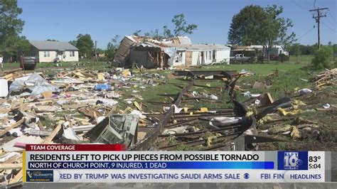 Residents Left To Pick Up Pieces From Possible Tornado Damage