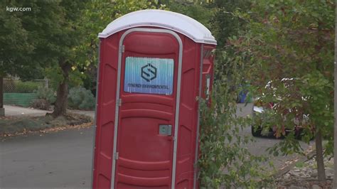 Whats The Deal With The Red Porta Potties Around Portland