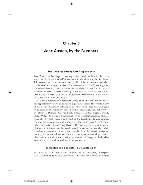 Pdf Jane Austen By The Numbers