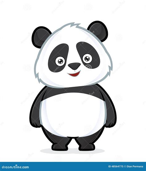 Panda Standing Ilustración Del Vector Ilustración De Arte 48564775