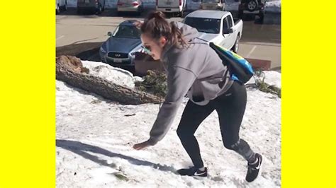 Funny Fails On Ice Winter Snow Fails Video Compilation Youtube