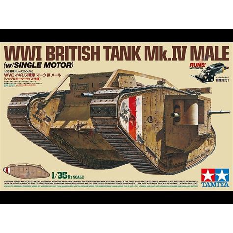 Tamiya 30057 135 Wwi British Mk Iv Tank Male Military Model Kit
