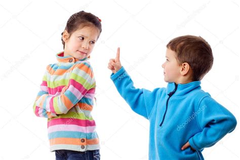 Two Quarreling Children — Stock Photo © Sbworld7 9735848