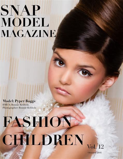 Snap Model Magazine Fashion Children By Danielle Collins Charles West