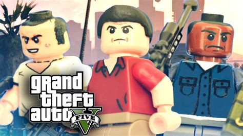 Lego Grand Theft Auto V Michael Trevor And Franklin Showcase Youtube