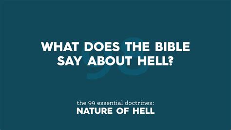 What Does The Bible Say About Hell Youtube