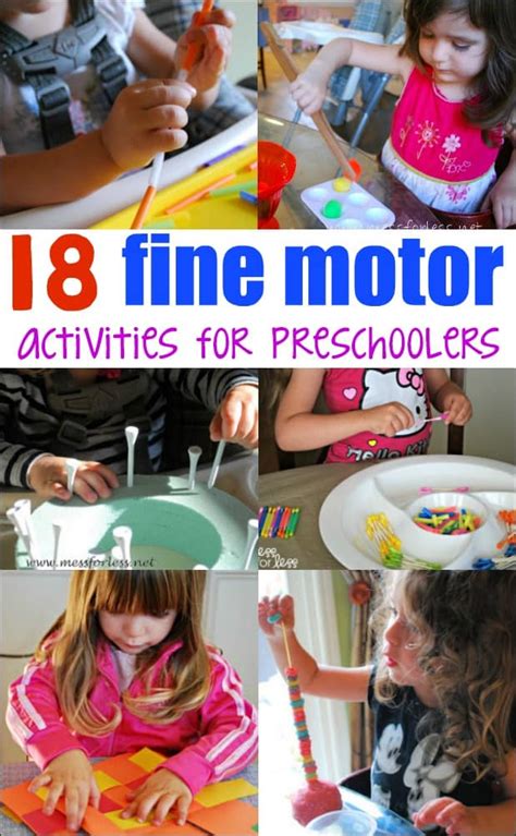 Easy Fine Motor Skills Activities For Toddlers Motor Informations