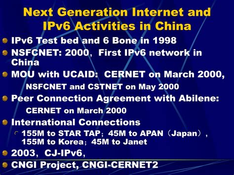 Ppt Cngi China Next Generation Internet Powerpoint Presentation