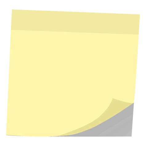 Yellow Post It Note Transparent Png And Svg Vector File